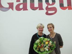 Regula Schenk, Kunsttherapeutin aus Rüti, die die Ausstellung mit ihrer Freundin Ursula Baumann