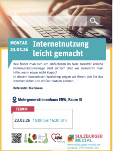Internetnutzung leicht gemacht im MGH Freiburg