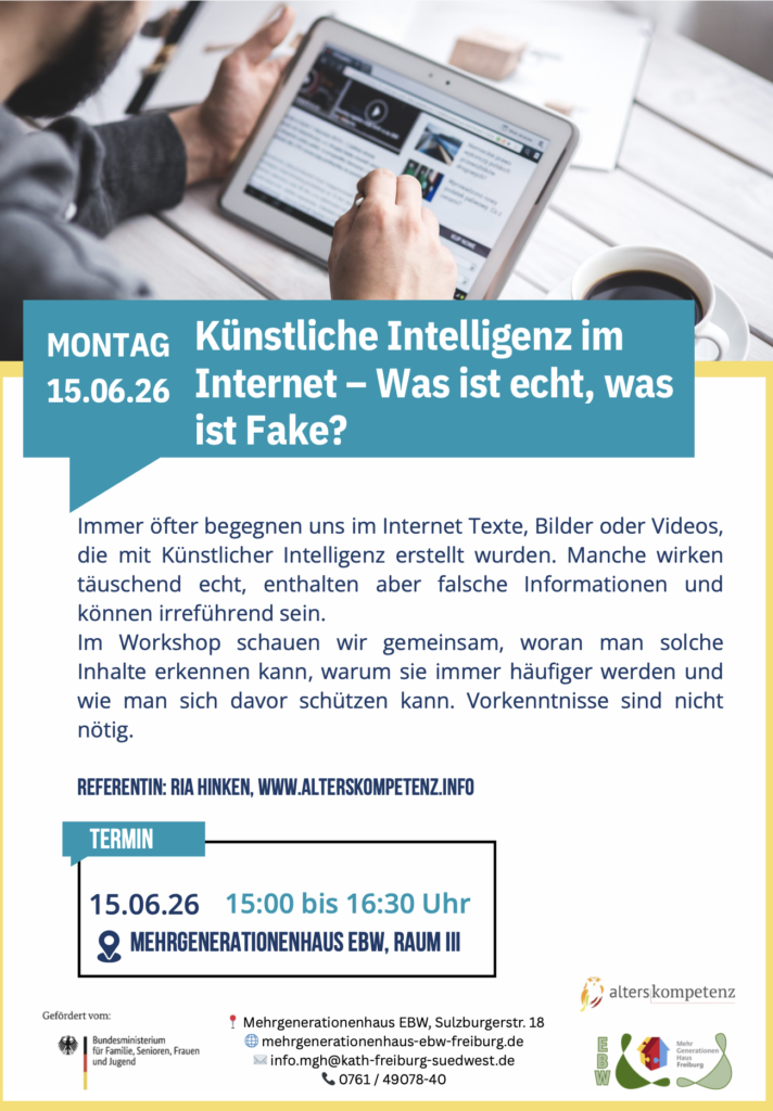 Ein Man surft im Netz. Ist das echt oder falsch? Mit KI lassen sich Fälschungen leicht anfertigen.
